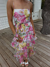 Load image into Gallery viewer, In Bloom Tiered Midi Dress
