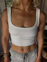 Load image into Gallery viewer, Hayley Ribbed Top - White
