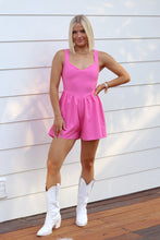 Load image into Gallery viewer, Kenzie Scallop Edge Romper - Pink
