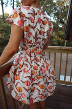 Load image into Gallery viewer, Autumn Tulip Embroidered Mini Dress
