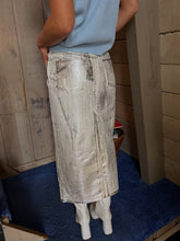 Load image into Gallery viewer, Heidi Coated Slit Maxi Skirt - Metallic
