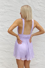 Load image into Gallery viewer, Meet in the Middle Ruched Romper - Lavender
