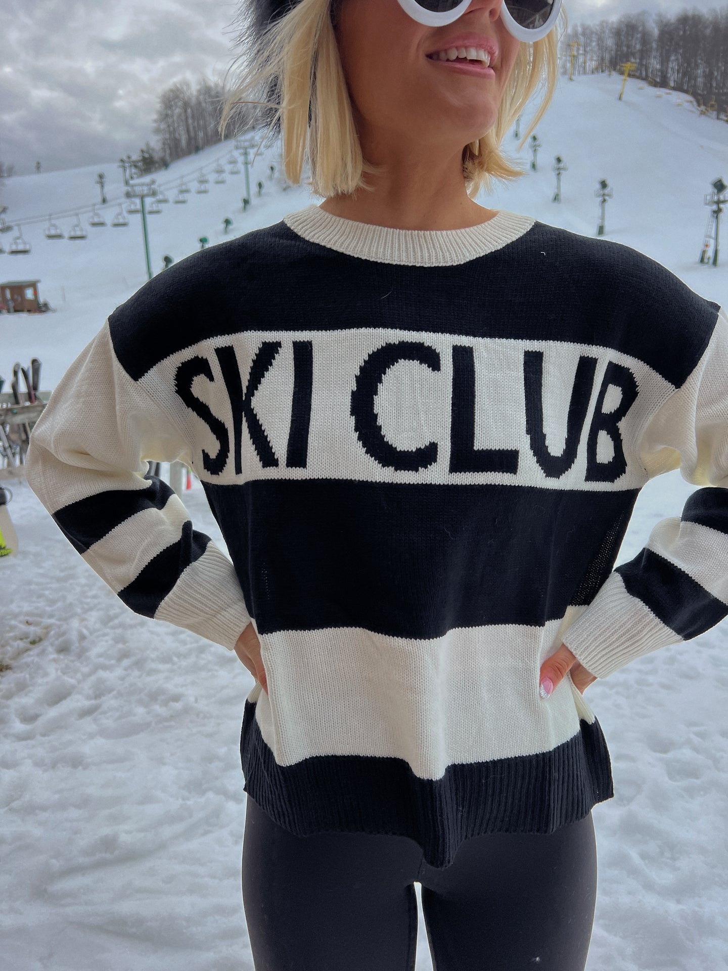 Ski Club Round Neck Sweater