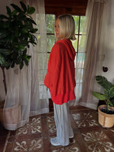 Load image into Gallery viewer, Meant to Be Oversized Zip-Up Jacket - Red
