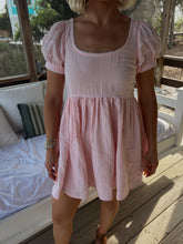 Load image into Gallery viewer, Miley Babydoll Linen Dress - Peachy Pink
