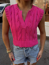 Load image into Gallery viewer, Monroe Sleeveless Sweater - Pink
