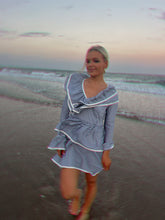 Load image into Gallery viewer, Madeline Striped Tiered Mini Dress
