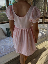Load image into Gallery viewer, Miley Babydoll Linen Dress - Peachy Pink
