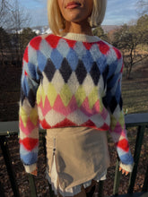 Load image into Gallery viewer, Donna Diamond Print Knit Sweater
