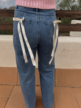 Load image into Gallery viewer, Dreamy Days High Waisted Straight Leg Bow Detail Jeans
