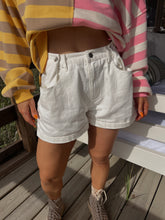 Load image into Gallery viewer, Impress Denim Shorts - White

