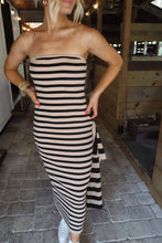 Load image into Gallery viewer, Whitney Tube Stripe Midi Dress with Cardigan
