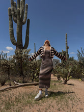 Load image into Gallery viewer, Whitney Tube Stripe Midi Dress with Cardigan
