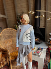 Load image into Gallery viewer, Elizabeth Asymmetrical Ruffle Hem Skirt - Grey
