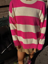 Load image into Gallery viewer, Melville Pink Striped Sweater
