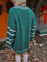 Load image into Gallery viewer, Margaret Cable Knit Sweater Dress - Green
