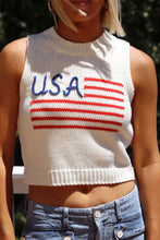 Load image into Gallery viewer, Land of the Free Sleeveless Knit Tank
