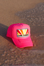 Load image into Gallery viewer, Gone Tanning Trucker Hat - Neon Pink
