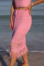 Load image into Gallery viewer, Reef Crochet Scallop Skirt Set - Pink
