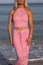 Load image into Gallery viewer, Reef Crochet Scallop Skirt Set - Pink
