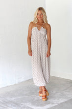 Load image into Gallery viewer, Cross Country Halter Jumpsuit - White
