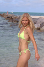 Load image into Gallery viewer, Candice Terry Checkered String Bikini - Lime

