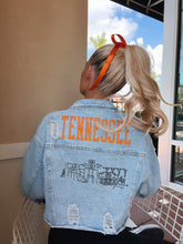 Load image into Gallery viewer, College Campus Skyline Denim Jacket - Tennessee
