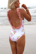 Load image into Gallery viewer, Kawaii Backless 3D Flower Bathing Suit with Skirt
