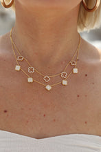 Load image into Gallery viewer, Gold Dipped Quatrefoil Pendant Necklace
