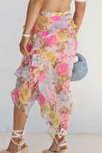 Load image into Gallery viewer, Angelina Asymmetrical Floral Midi Skirt
