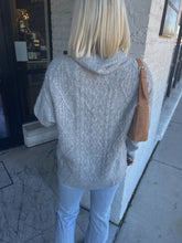Load image into Gallery viewer, Kelly Oversized Distressed Cozy Turtleneck Sweater
