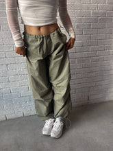 Load image into Gallery viewer, Sidney Oversized Nylon Parachute Pants - Olive
