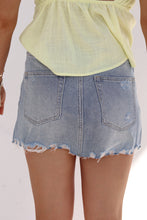 Load image into Gallery viewer, Kendal Distressed Mid-Rise Mini Skirt
