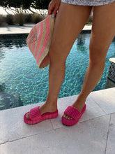 Load image into Gallery viewer, Sidney Terry Cloth Platform Slide - Pink
