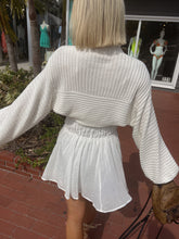 Load image into Gallery viewer, Beachwood Sweater Knit Bolero - White
